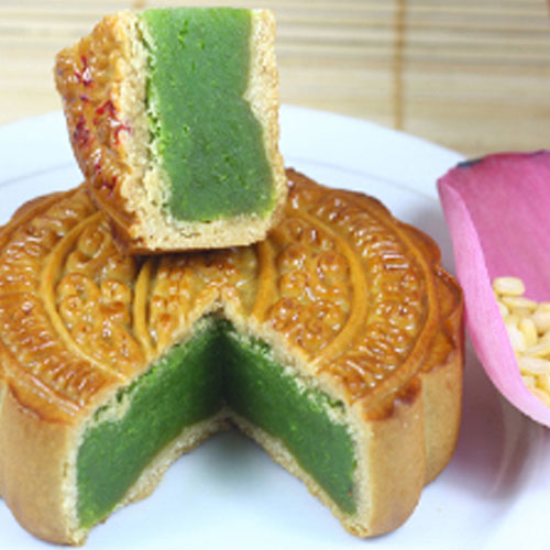 Bánh trung thu Đồng Khánh chay Hạt sen trà xanh Matcha 150g