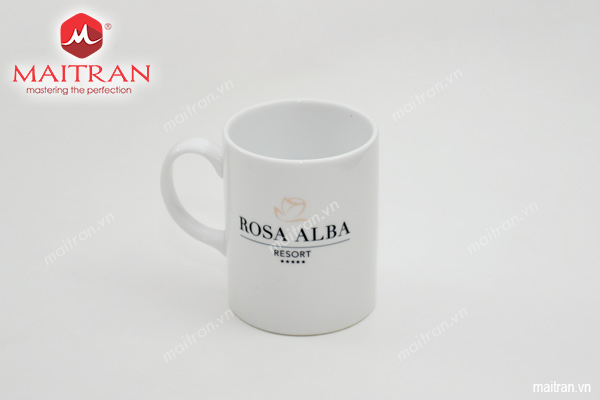 Ca bia Minh Long in logo Rosa Alba Resort