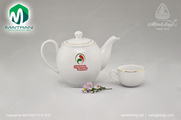 Bộ trà Minh Long in logo Chương Dương