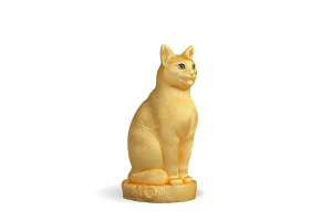 Mèo Đại Cát 17.4 cm - Dát vàng